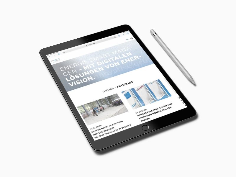 Neue Internetseite Enervision